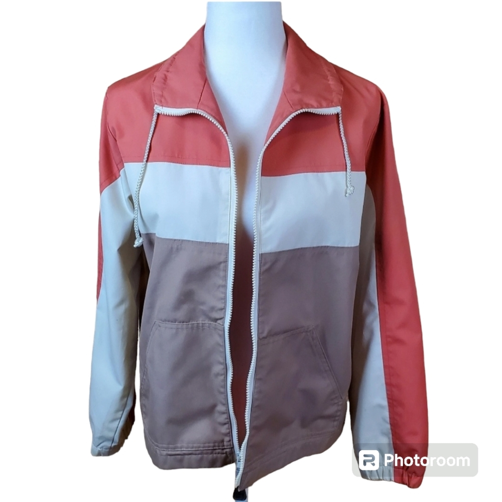 London Fog Outdoors Unlimited Full Zip‎ Multi-colored Jacket Size 9/10
